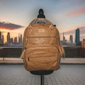 New ROSEGIN Vegan Leather Diaper Bag Backpack Waterproof Changing Pad $103
